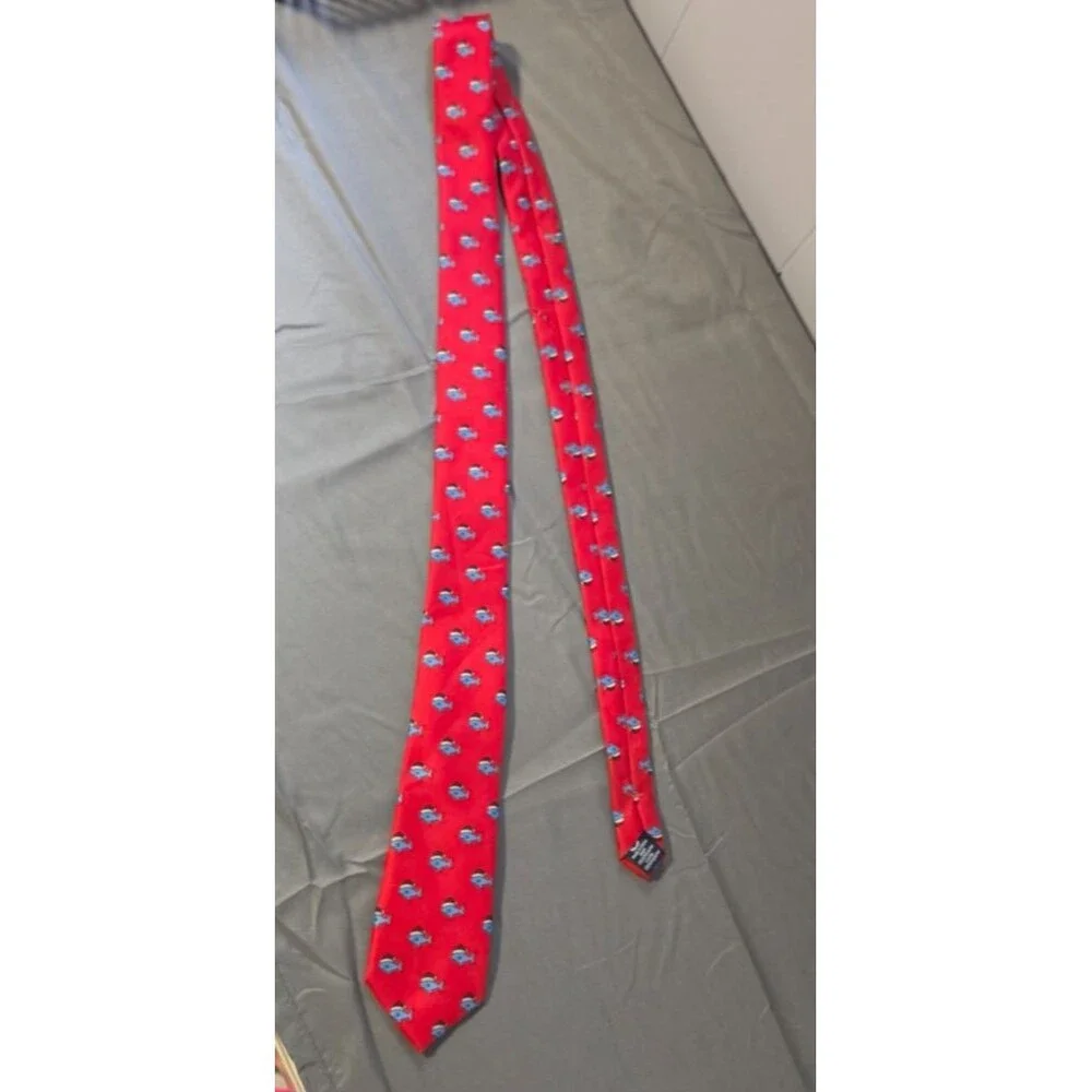 Chaps Boys Shark With Santa Hat Tie Length 50